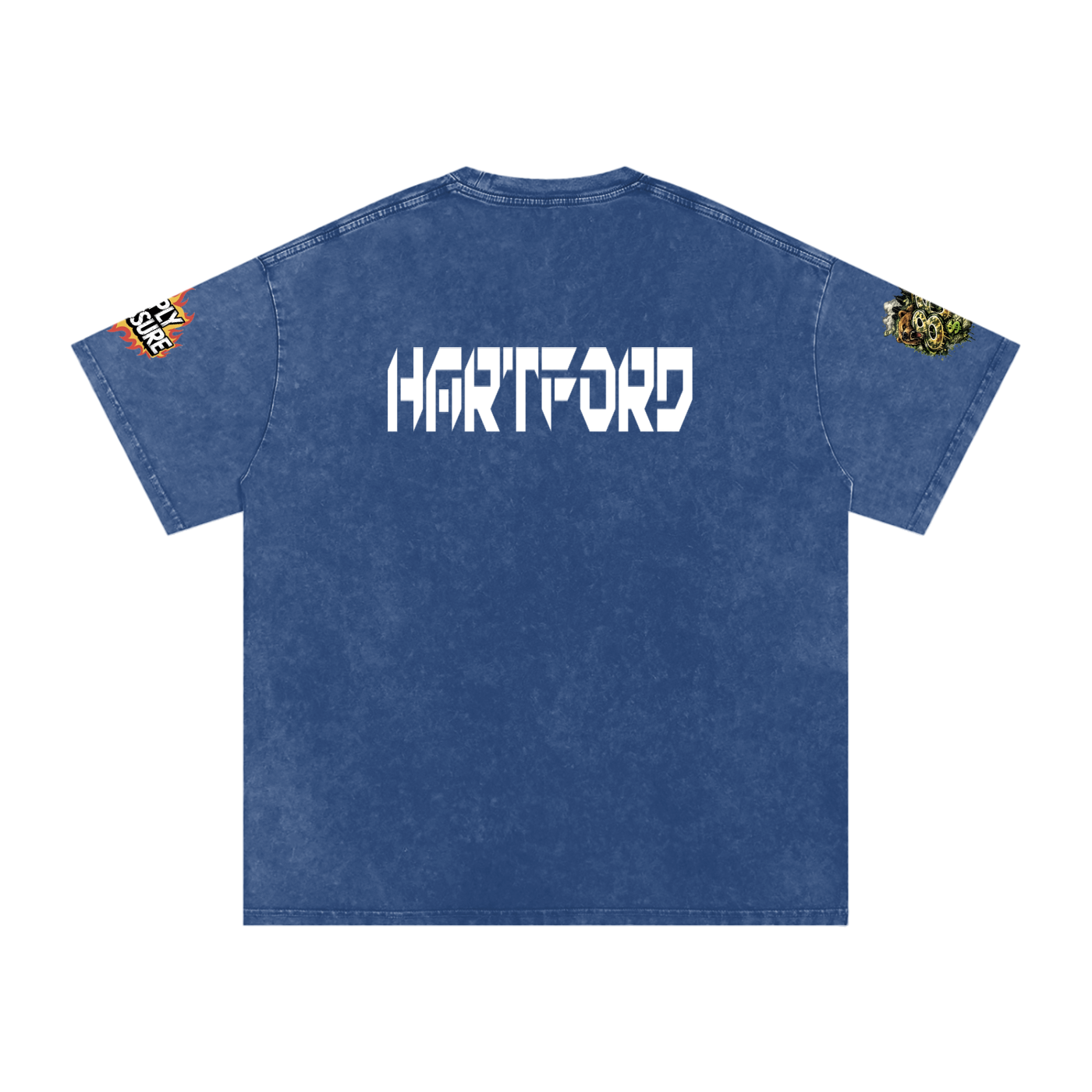 The Connecticut Collection Snow Washed Oversized Cotton T-Shirt