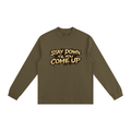 Stay Down Til You Come Up Essential Non-Shrink Mock Neck Unisex Sweatshirt