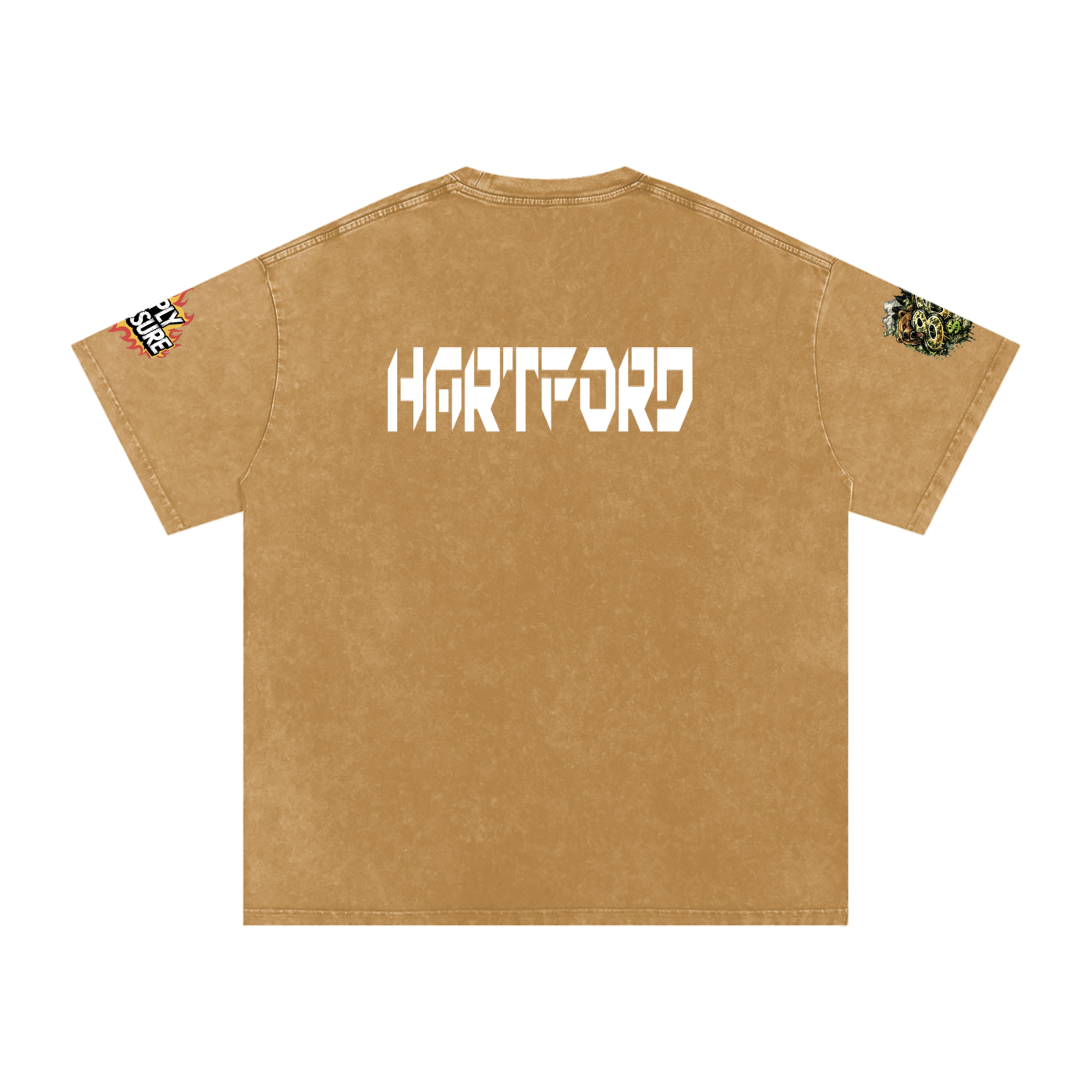 The Connecticut Collection Snow Washed Oversized Cotton T-Shirt