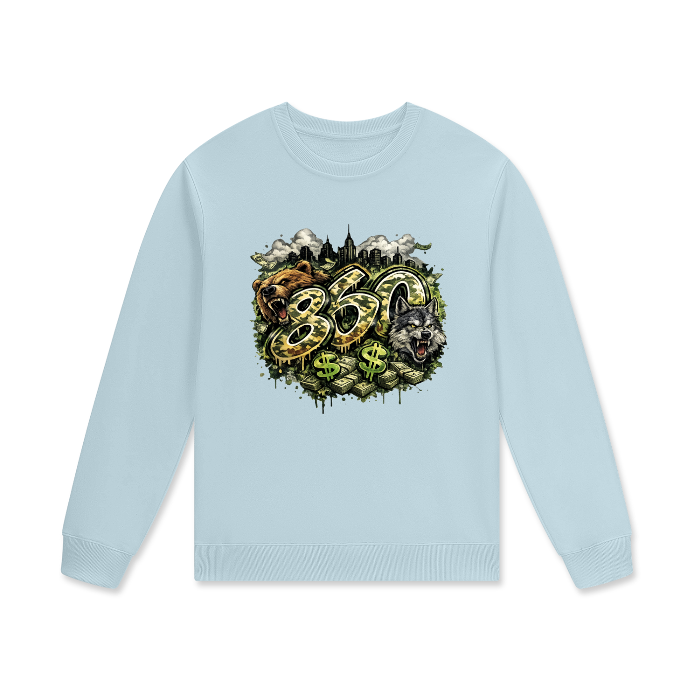 860 The Connecticut Collection Streetwear Unisex Cotton Pullover