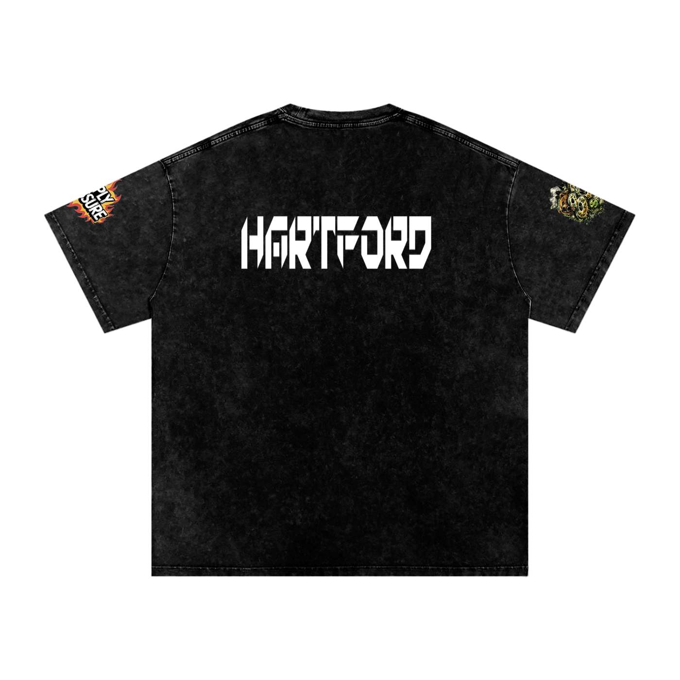 The Connecticut Collection Snow Washed Oversized Cotton T-Shirt