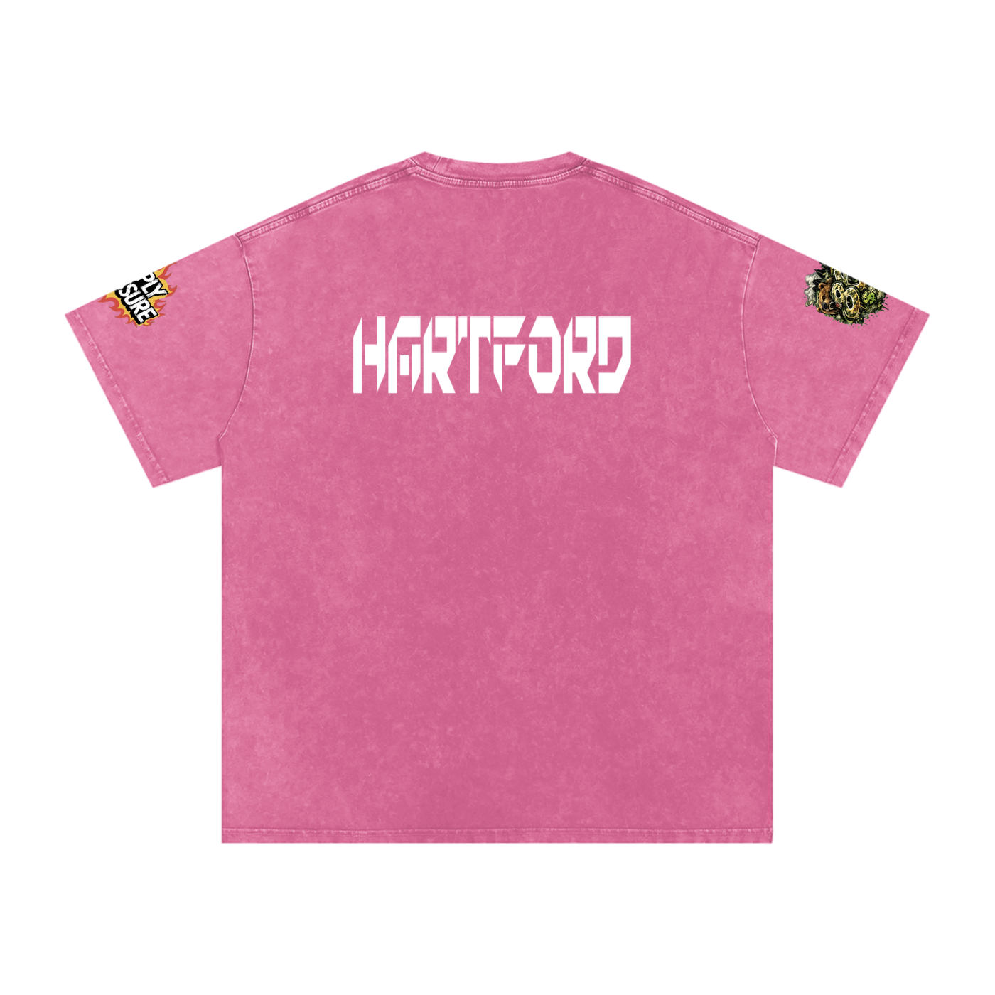 The Connecticut Collection Snow Washed Oversized Cotton T-Shirt