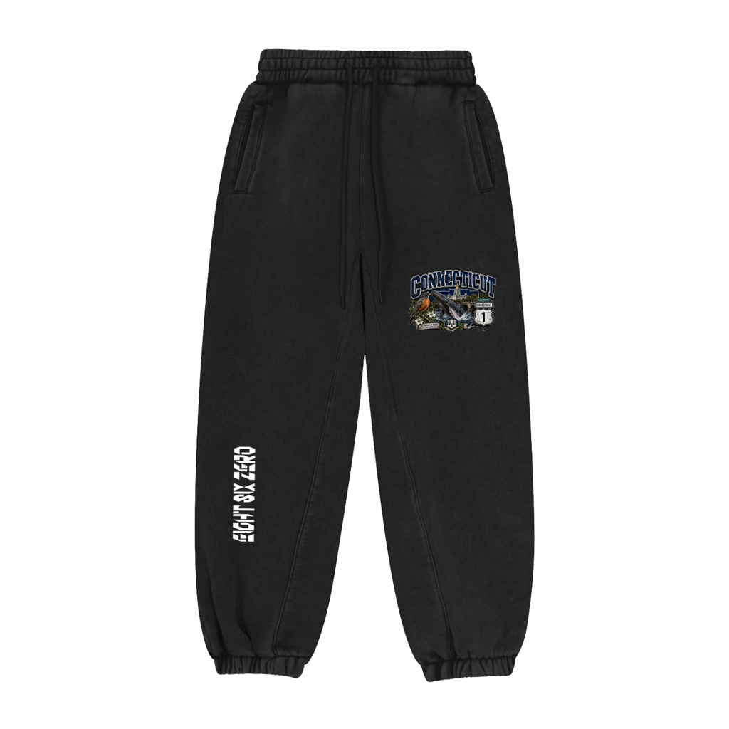 The Connecticut Collection Fleeced Jogger Sweatpants