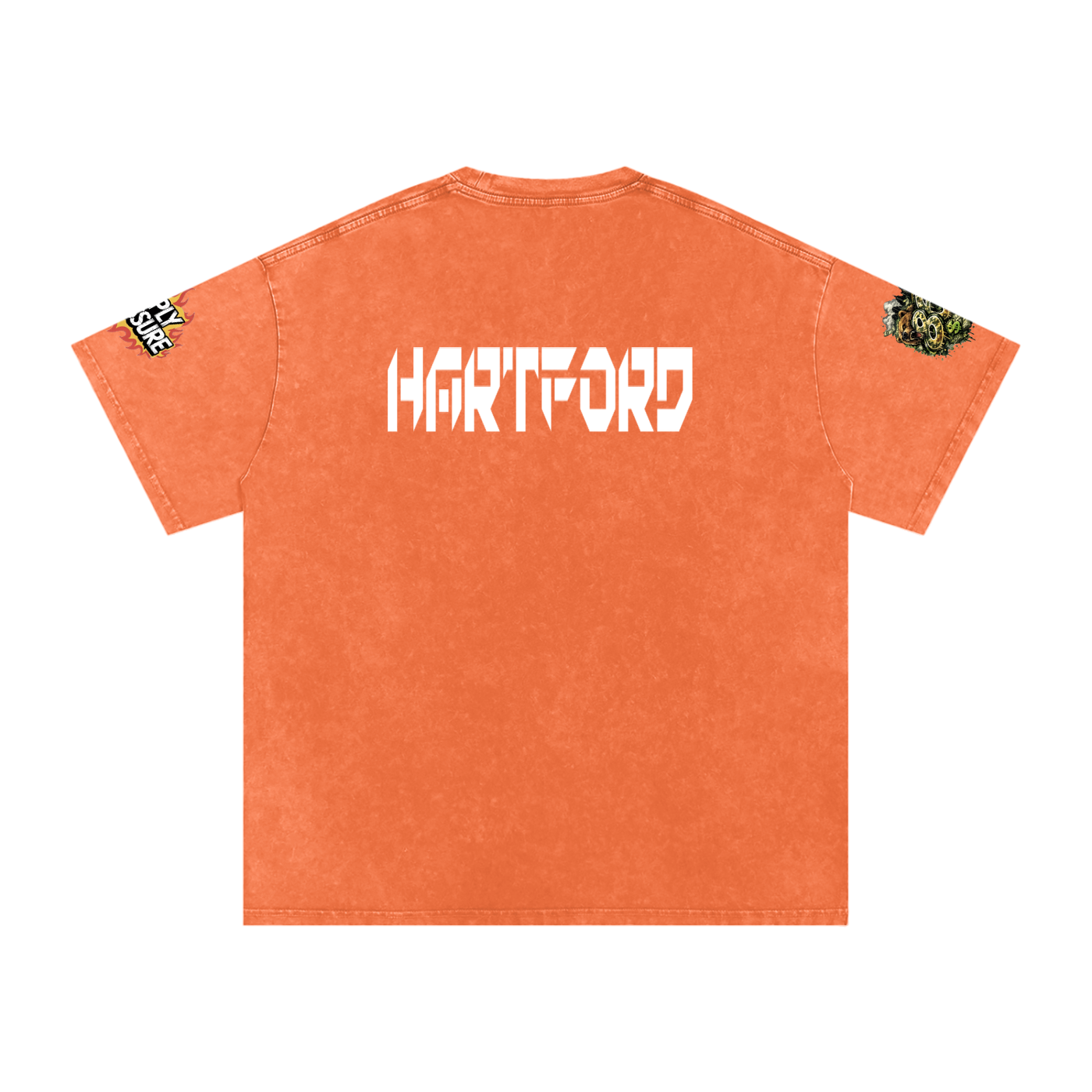 The Connecticut Collection Snow Washed Oversized Cotton T-Shirt