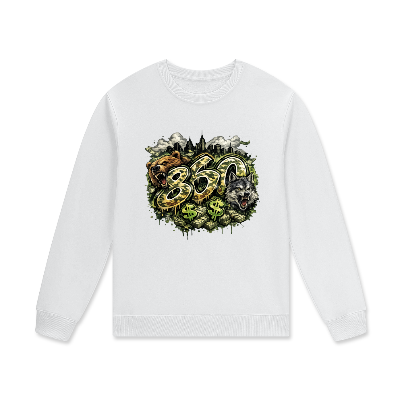 860 The Connecticut Collection Streetwear Unisex Cotton Pullover